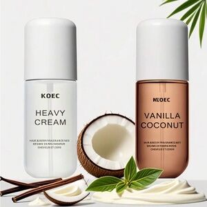 KOEC Heavy Cream and Vanilla Coconut Fragrance Set